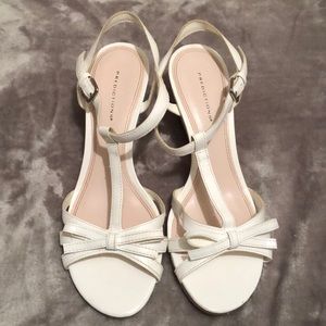 White Wedge Sandal